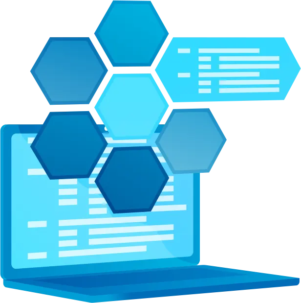 About Us 2 laptop image